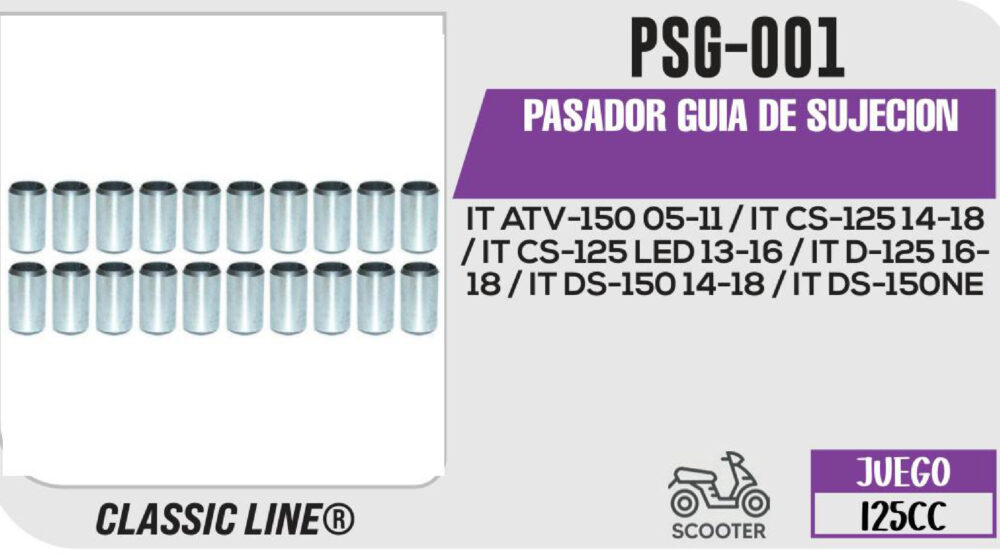 PASADOR GUIA DE SUJECION 10 X 8