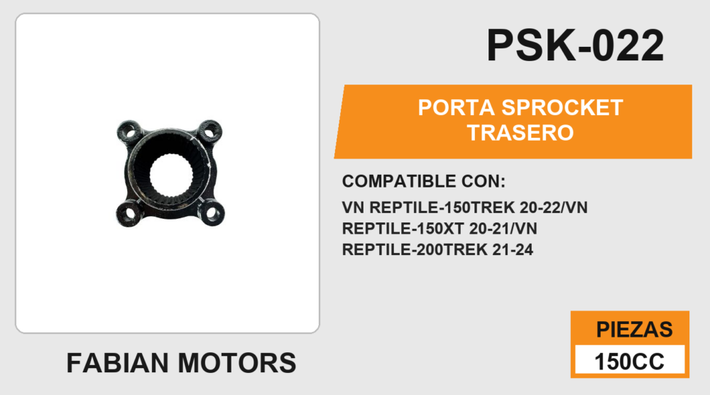 PORTA SPROCKET TRASERO