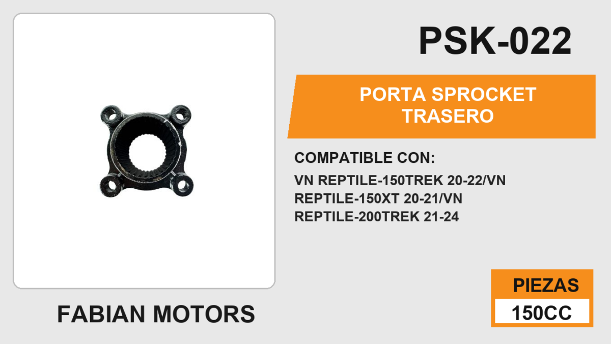 PORTA SPROCKET TRASERO