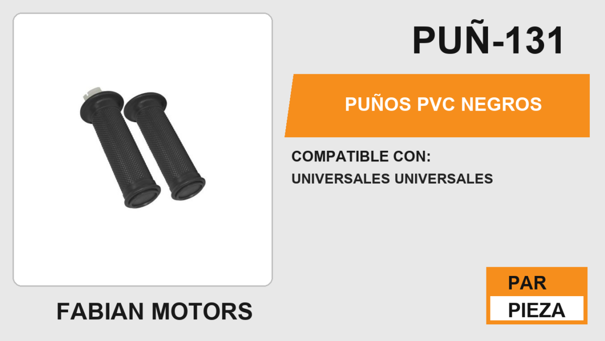 PUÑOS PVC NEGROS