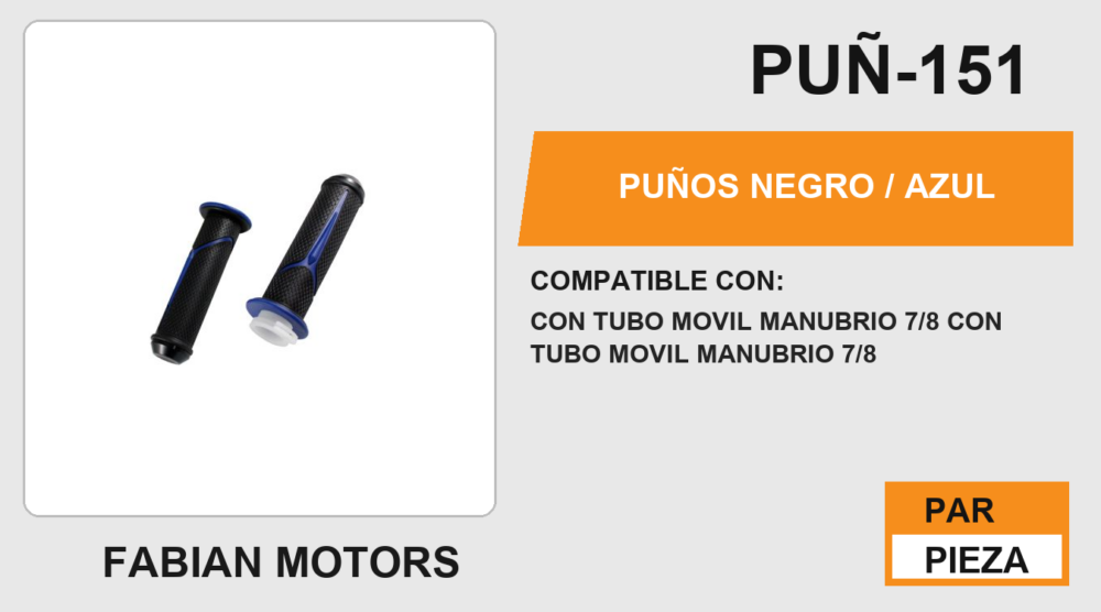 PUÑOS NEGRO / AZUL