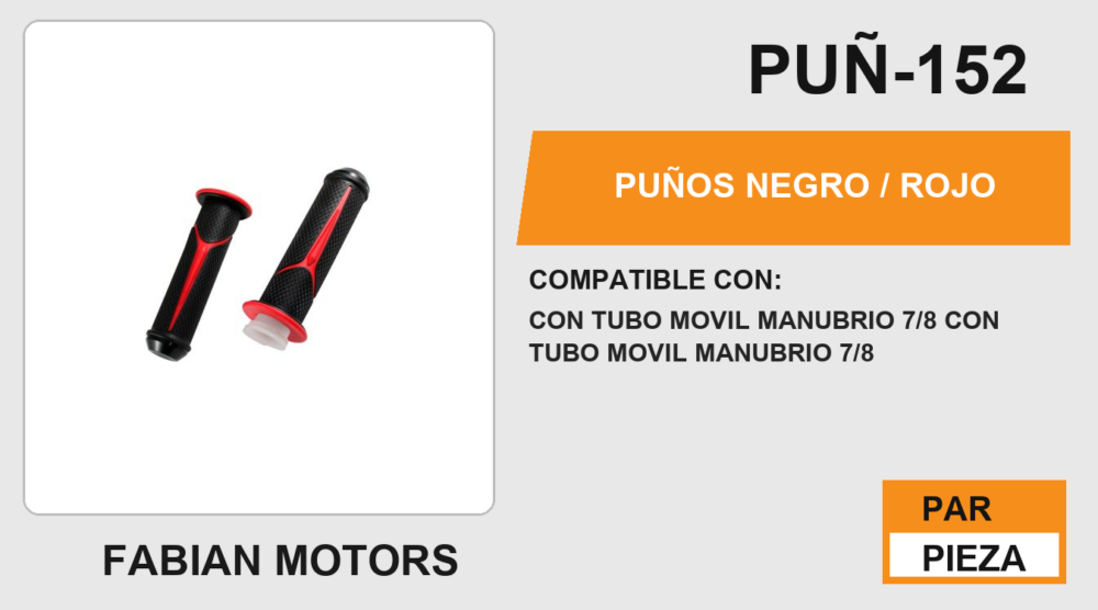 PUÑOS NEGRO / ROJO