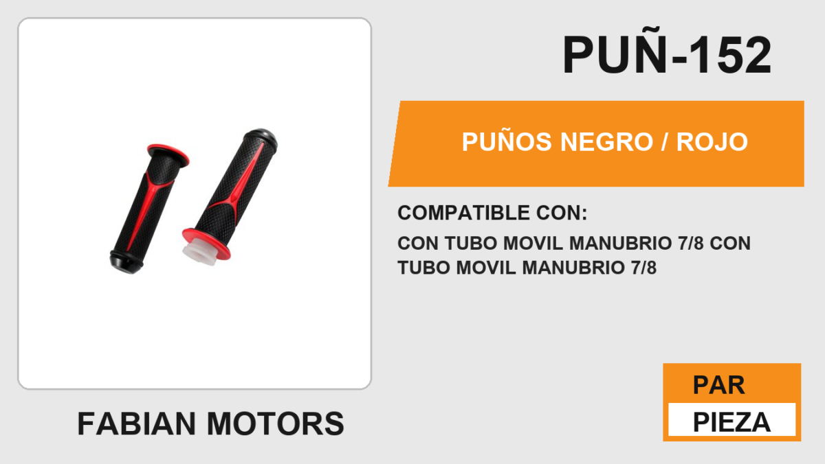 PUÑOS NEGRO / ROJO