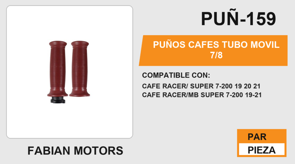 PUÑOS CAFES TUBO MOVIL 7/8
