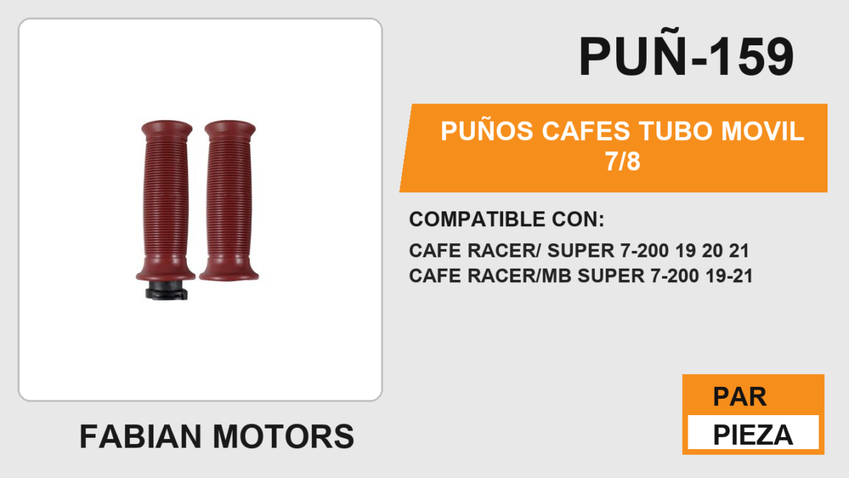 PUÑOS CAFES TUBO MOVIL 7/8