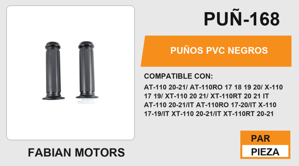 PUÑOS PVC NEGROS