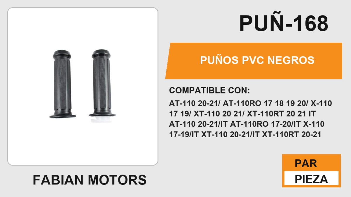 PUÑOS PVC NEGROS