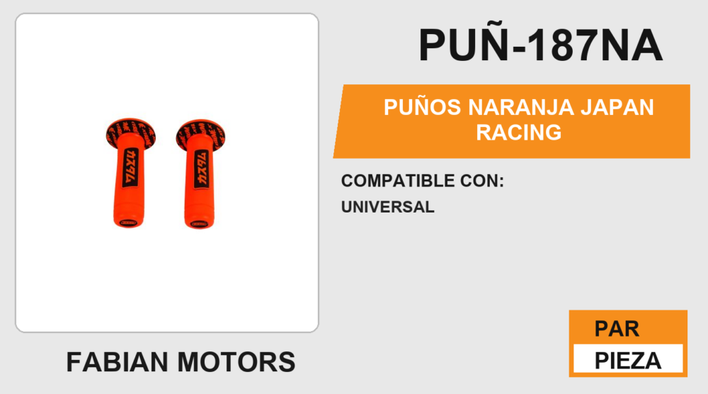 PUÑOS NARANJA JAPAN RACING