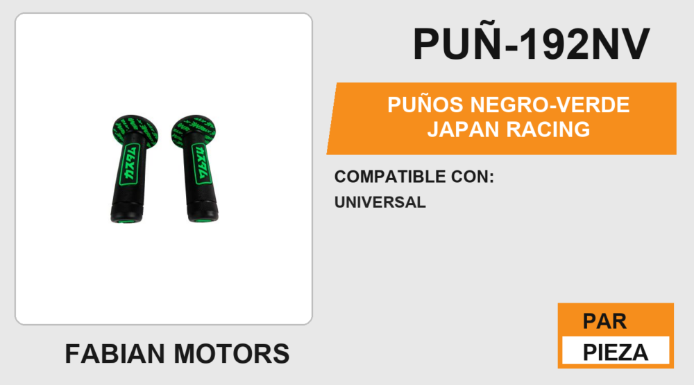 PUÑOS NEGRO-VERDE JAPAN RACING