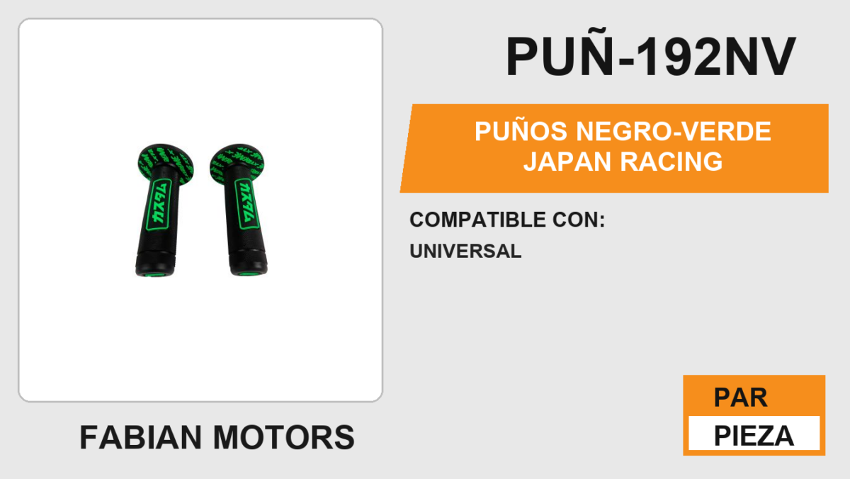 PUÑOS NEGRO-VERDE JAPAN RACING