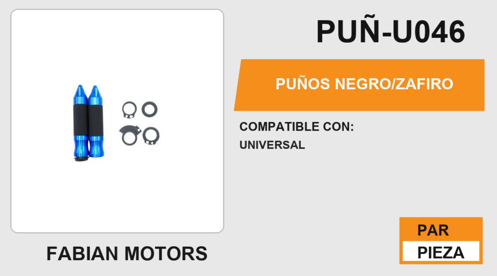 PUÑOS NEGRO/ZAFIRO