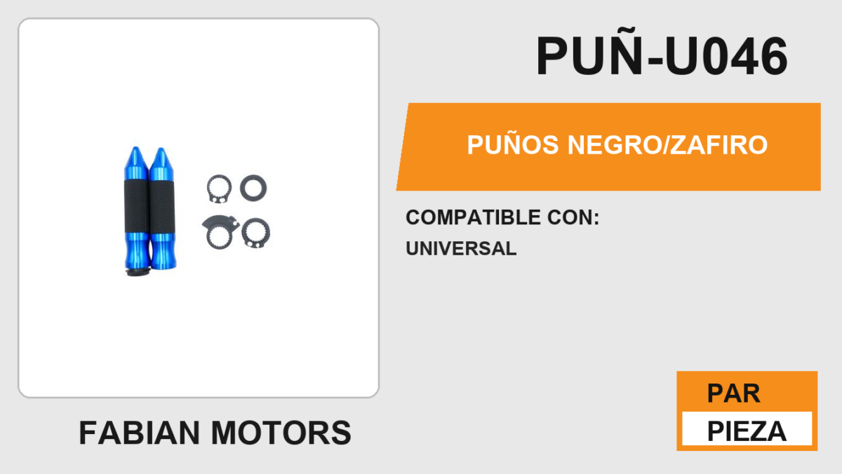 PUÑOS NEGRO/ZAFIRO