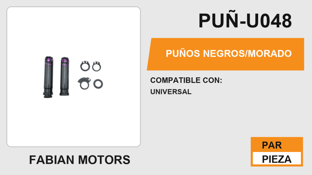 PUÑOS NEGROS/MORADO