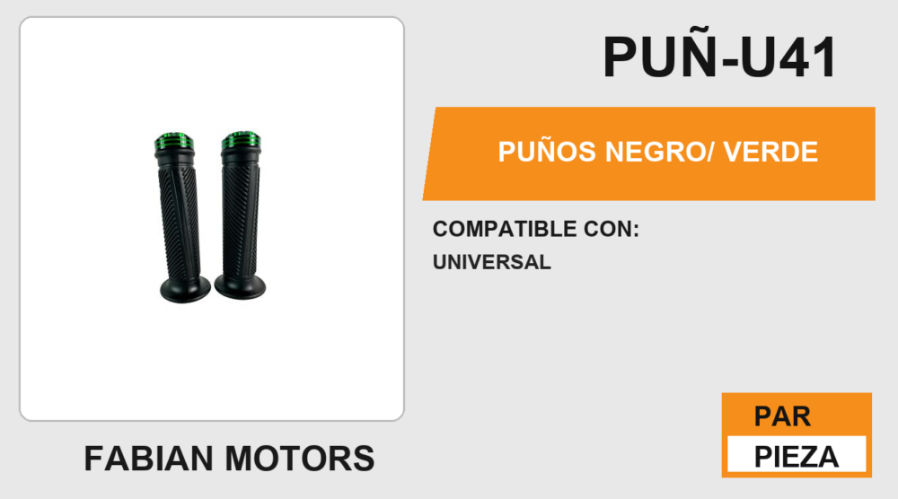 PUÑOS NEGRO/ VERDE