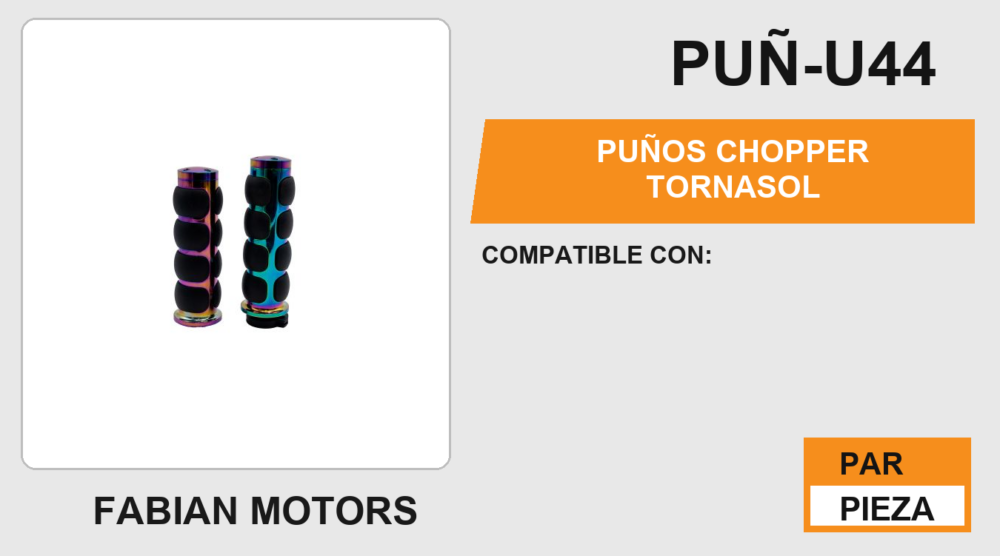 PUÑOS CHOPPER TORNASOL