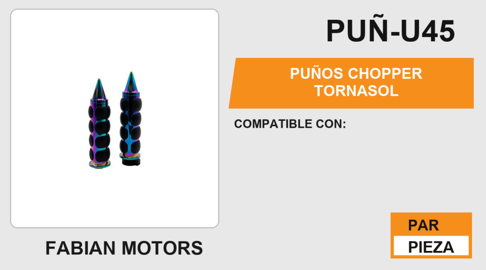 PUÑOS CHOPPER TORNASOL