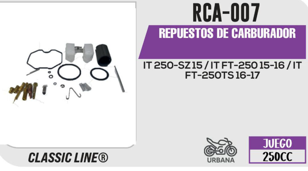 REPUESTOS DE CARBURADOR