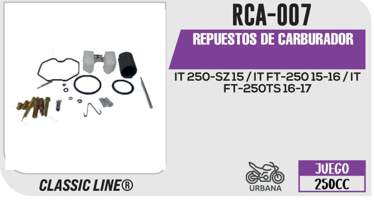 REPUESTOS DE CARBURADOR