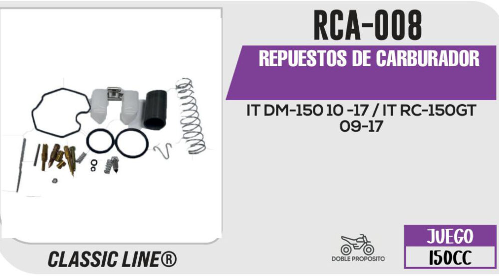 REPUESTOS DE CARBURADOR