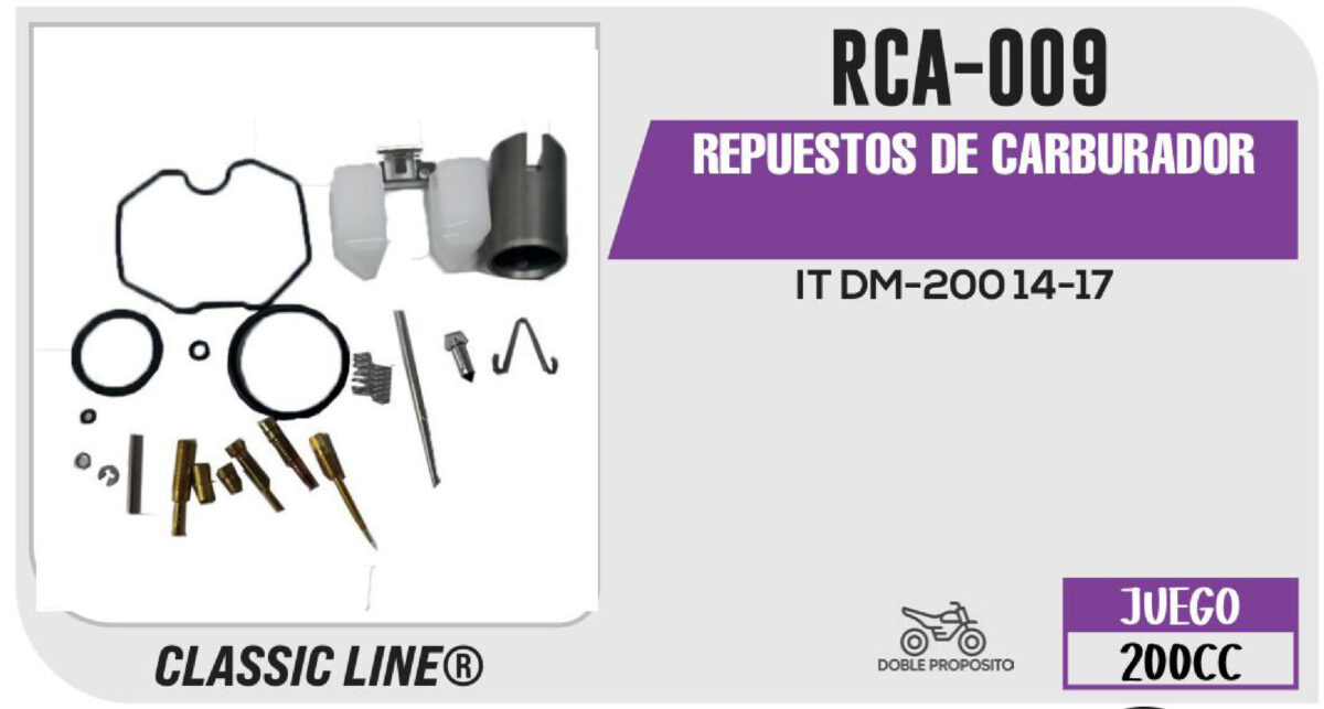 REPUESTOS DE CARBURADOR