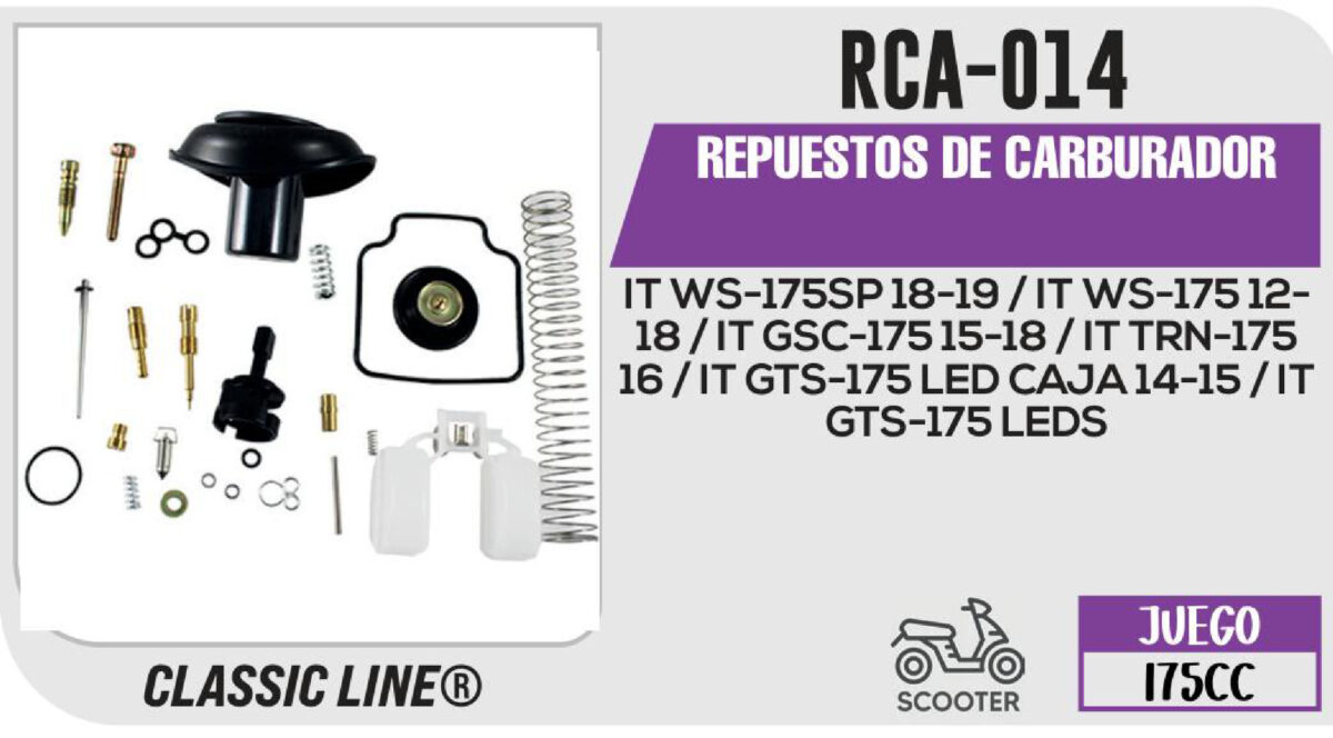 REPUESTOS DE CARBURADOR