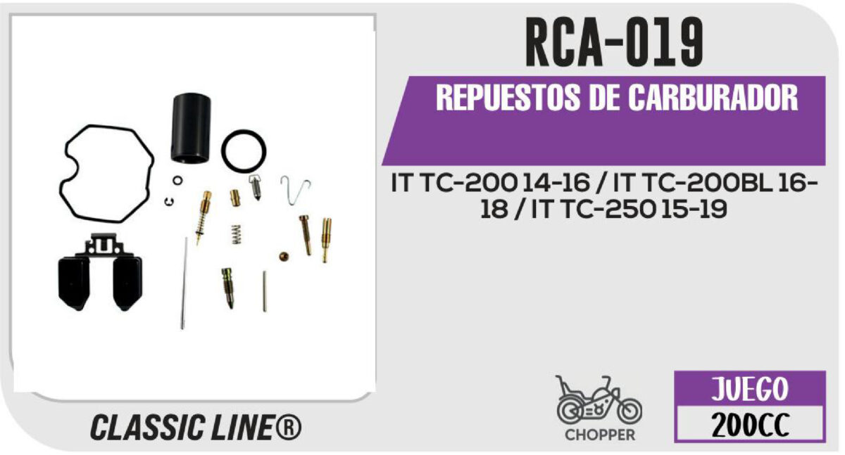 REPUESTOS DE CARBURADOR