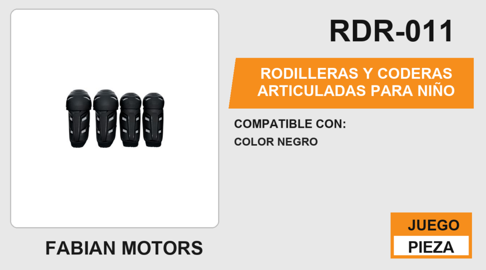 RODILLERAS Y CODERAS ARTICULADAS PARA NIÑO