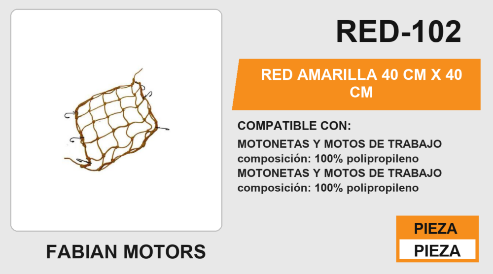 RED AMARILLA 40 cm x 40 cm
