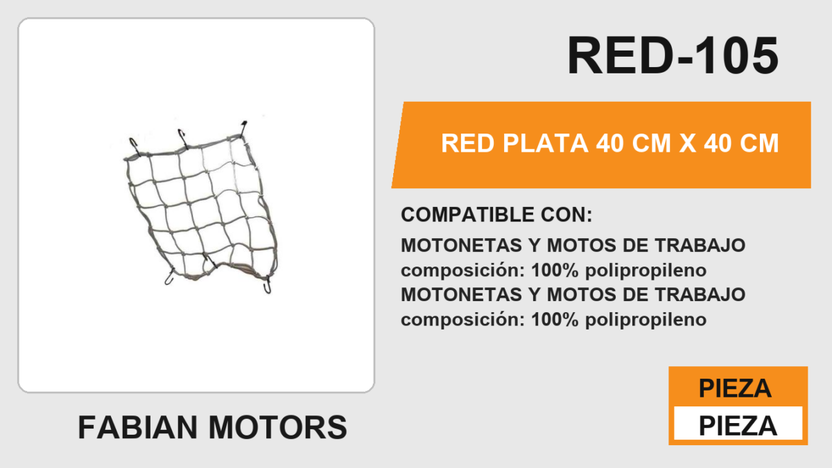 RED PLATA 40 cm x 40 cm