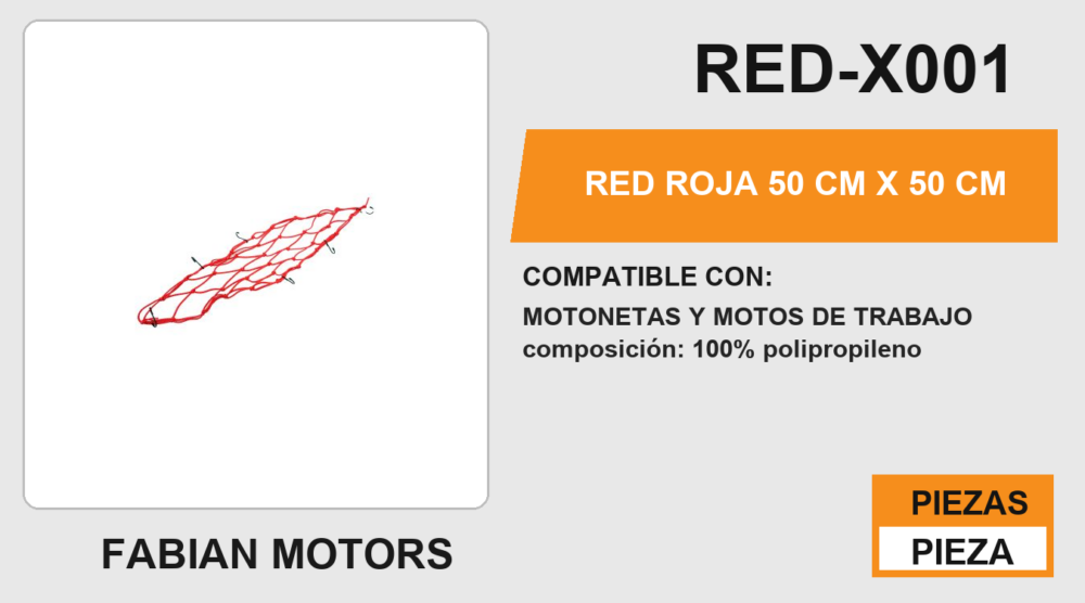 RED ROJA 50 cm x 50 cm