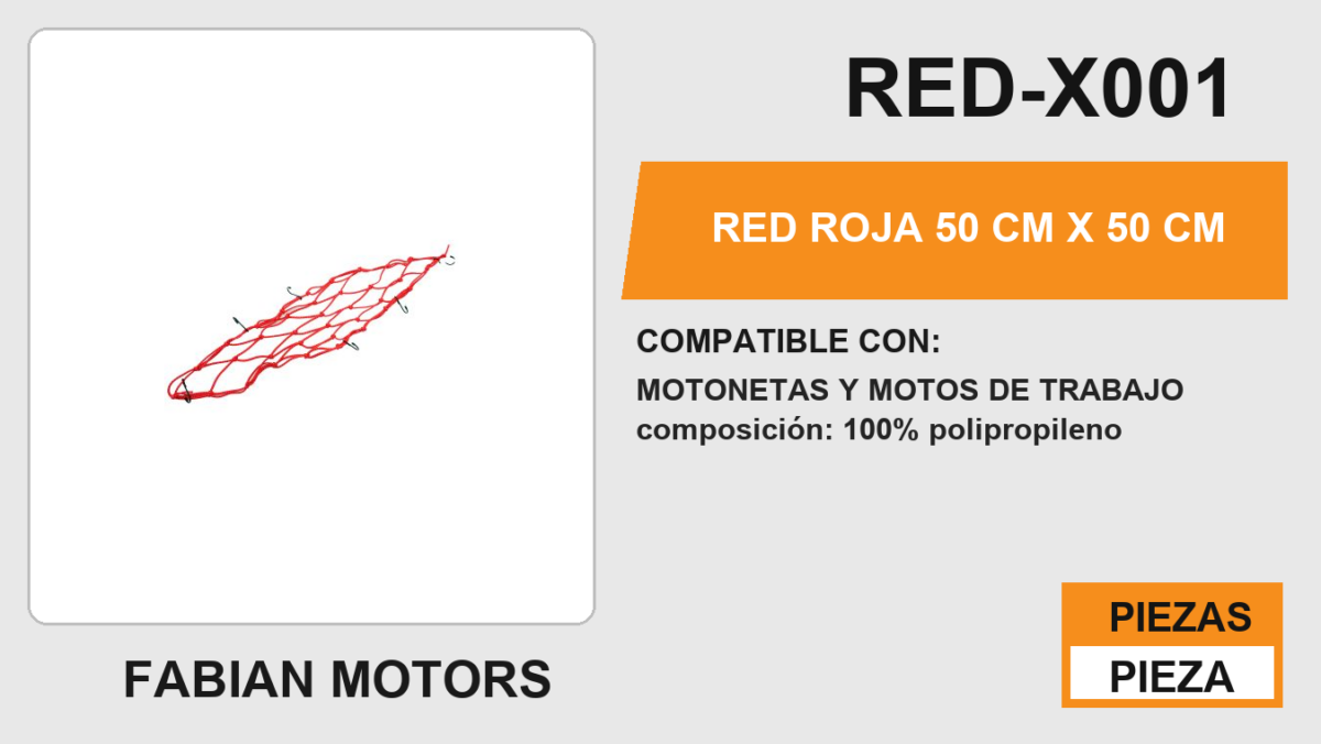 RED ROJA 50 cm x 50 cm