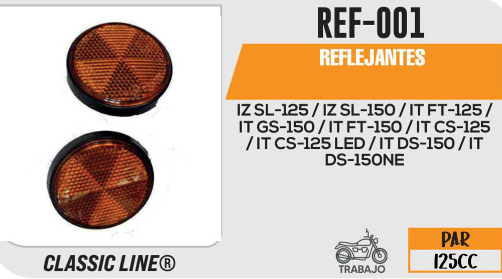 REFEJANTE REDONDO AMARILLO