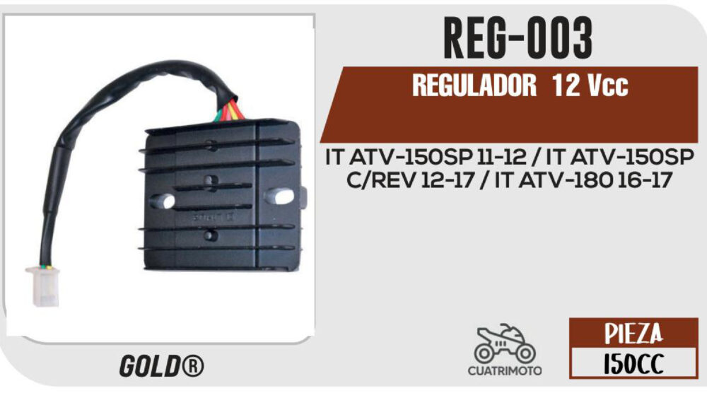 REGULADOR 4 PUNTAS 12Vcc
