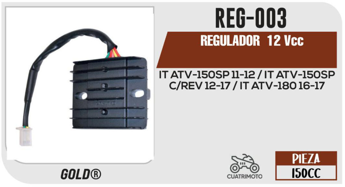 REGULADOR 4 PUNTAS 12Vcc