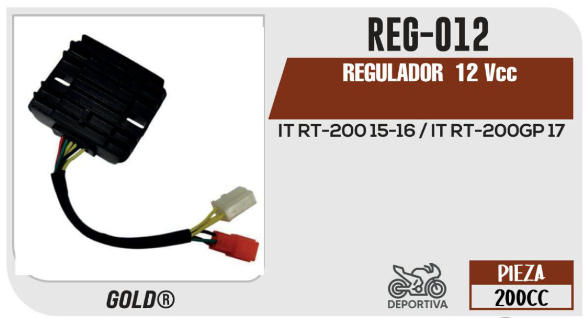 REGULADOR 6 PUNTAS 12Vcc