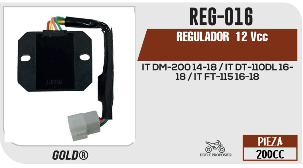 REGULADOR 4 PUNTAS 12Vcc