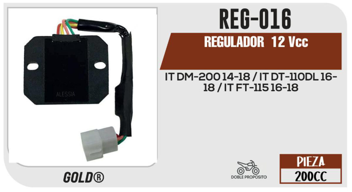 REGULADOR 4 PUNTAS 12Vcc