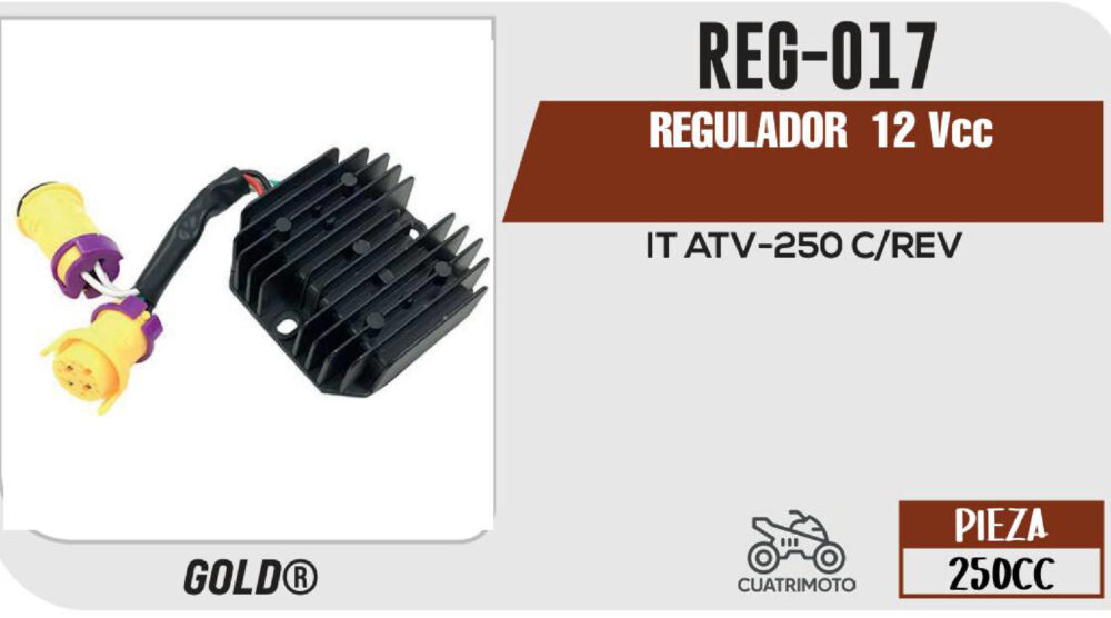REGULADOR 6 PUNTAS 12Vcc