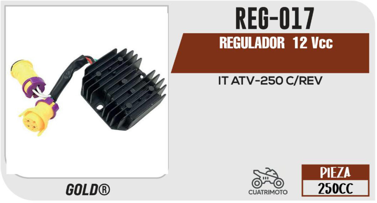 REGULADOR 6 PUNTAS 12Vcc