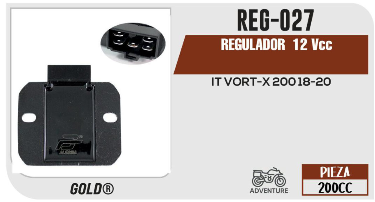 REGULADOR 5 PUNTAS 12Vcc AC