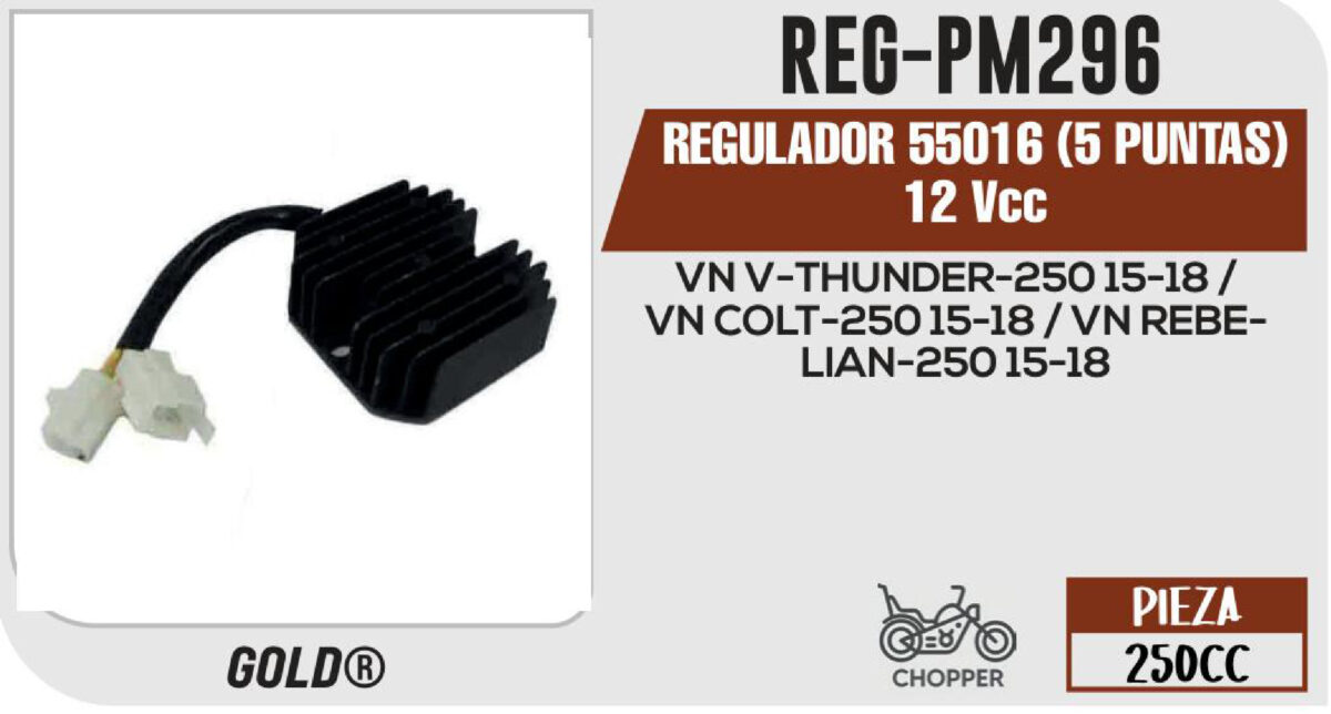 REGULADOR 55016 5 PUNTAS 12Vcc