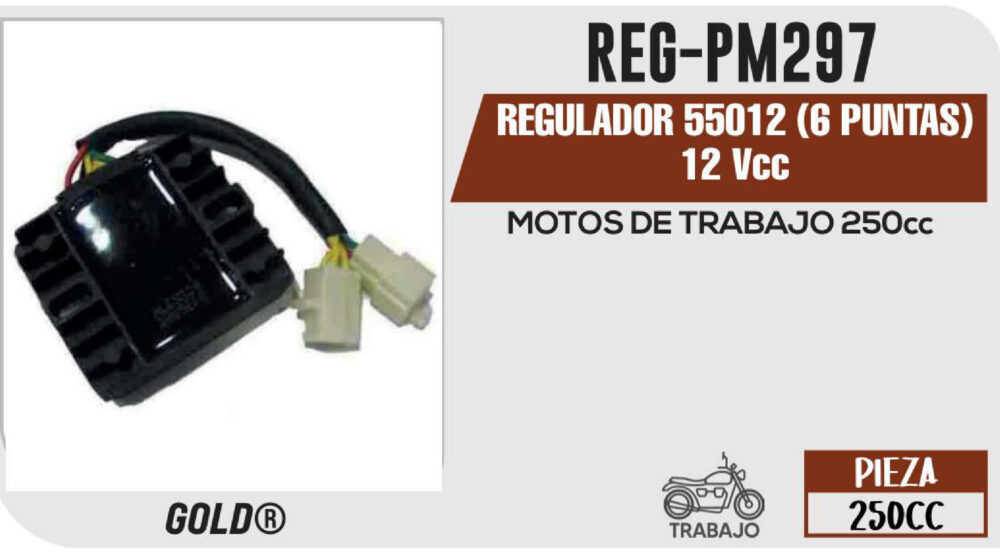 REGULADOR 55012 6 PUNTAS 12Vcc