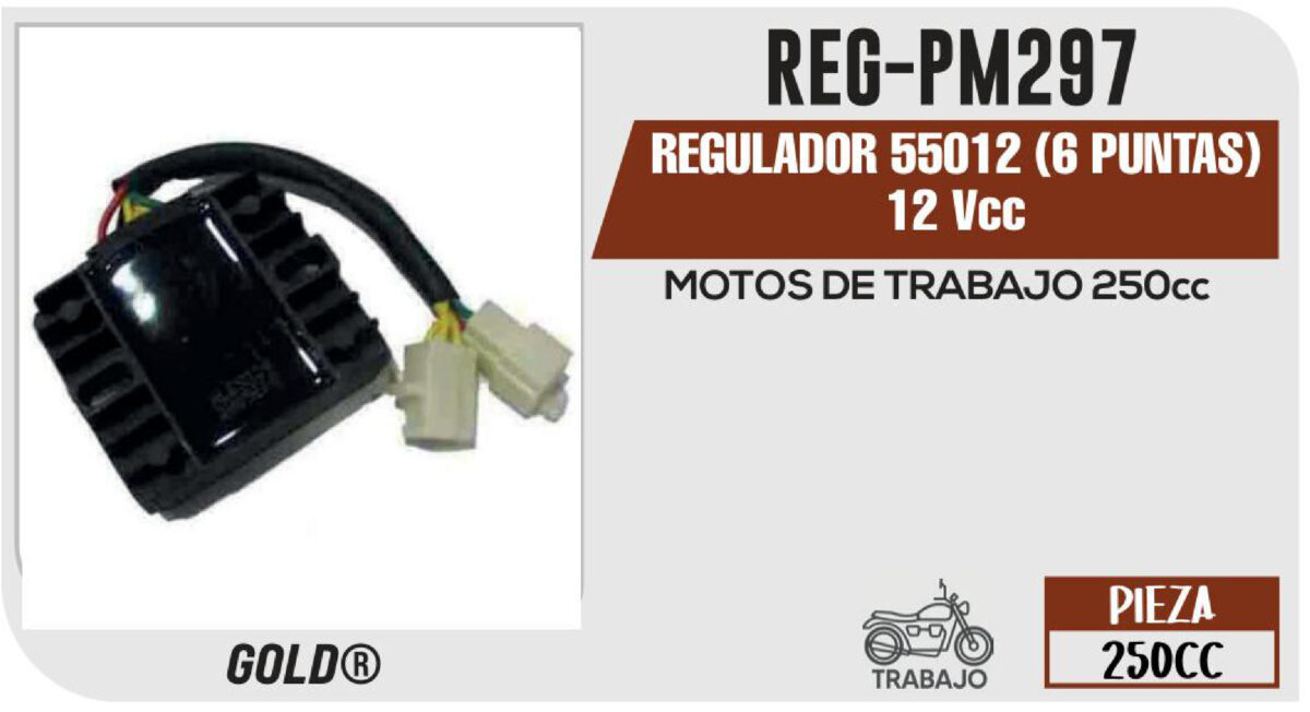REGULADOR 55012 6 PUNTAS 12Vcc