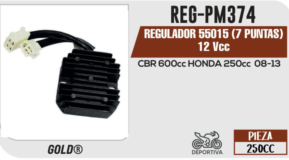 REGULADOR 55015 7 PUNTAS 12Vcc