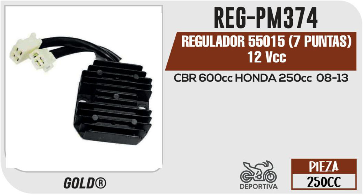 REGULADOR 55015 7 PUNTAS 12Vcc