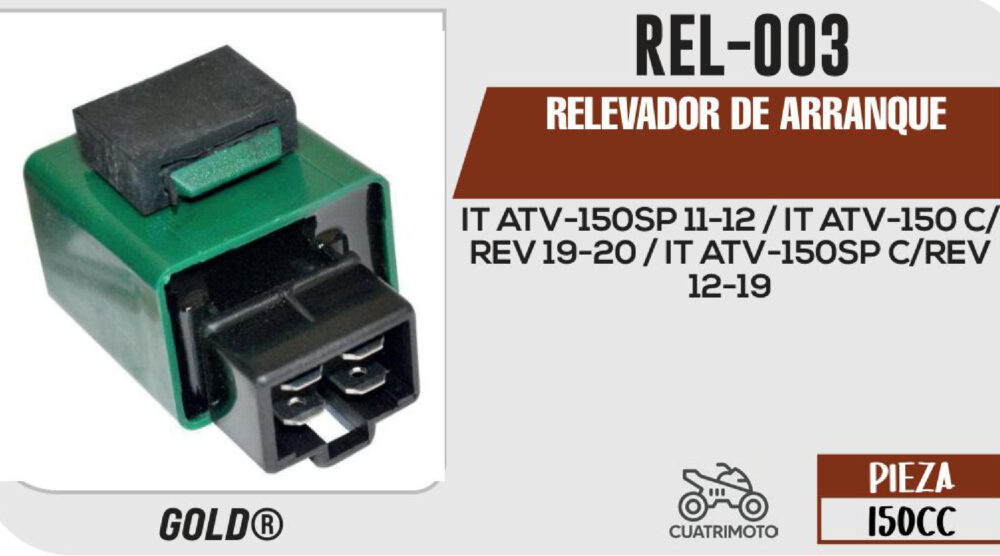 RELEVADOR DE ARRANQUE 12Vcc