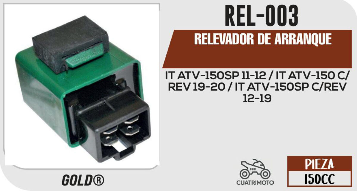RELEVADOR DE ARRANQUE 12Vcc