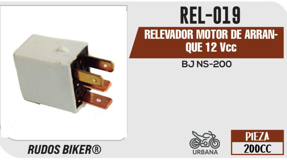 RELEVADOR MOTOR DE ARRANQUE 12Vcc