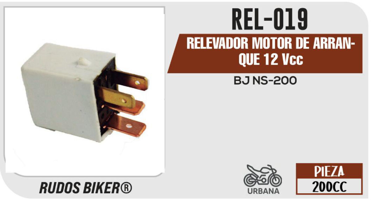 RELEVADOR MOTOR DE ARRANQUE 12Vcc