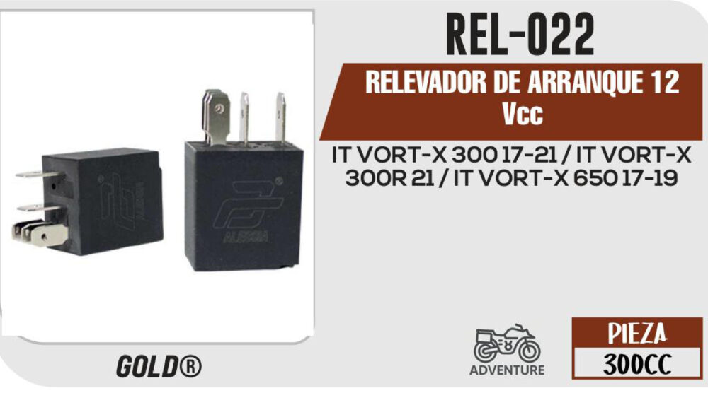 RELEVADOR DE ARRANQUE 12Vcc